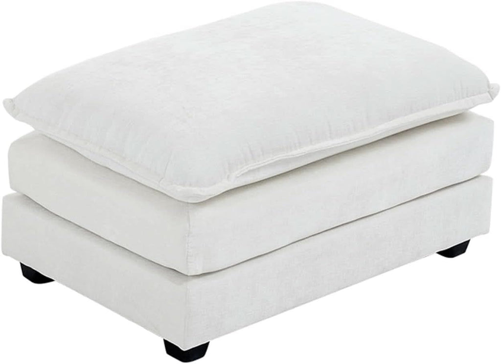 36.6 Inch Cream Ottoman Living Room Furniture Luxurious