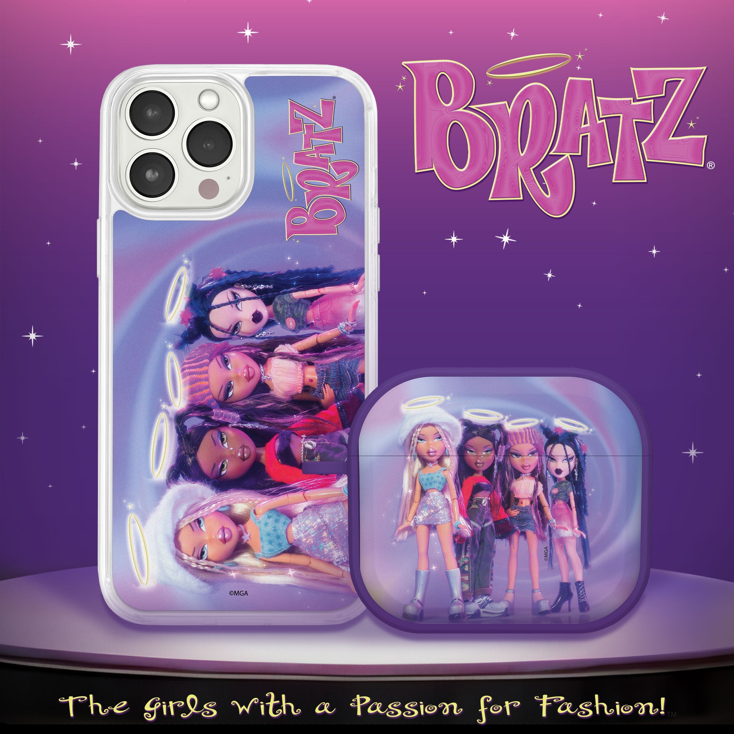 Bratz® Classic HD Apple iPhone 15 Mag-Safe Phone Case and AirPods Gen 3 Combo Package