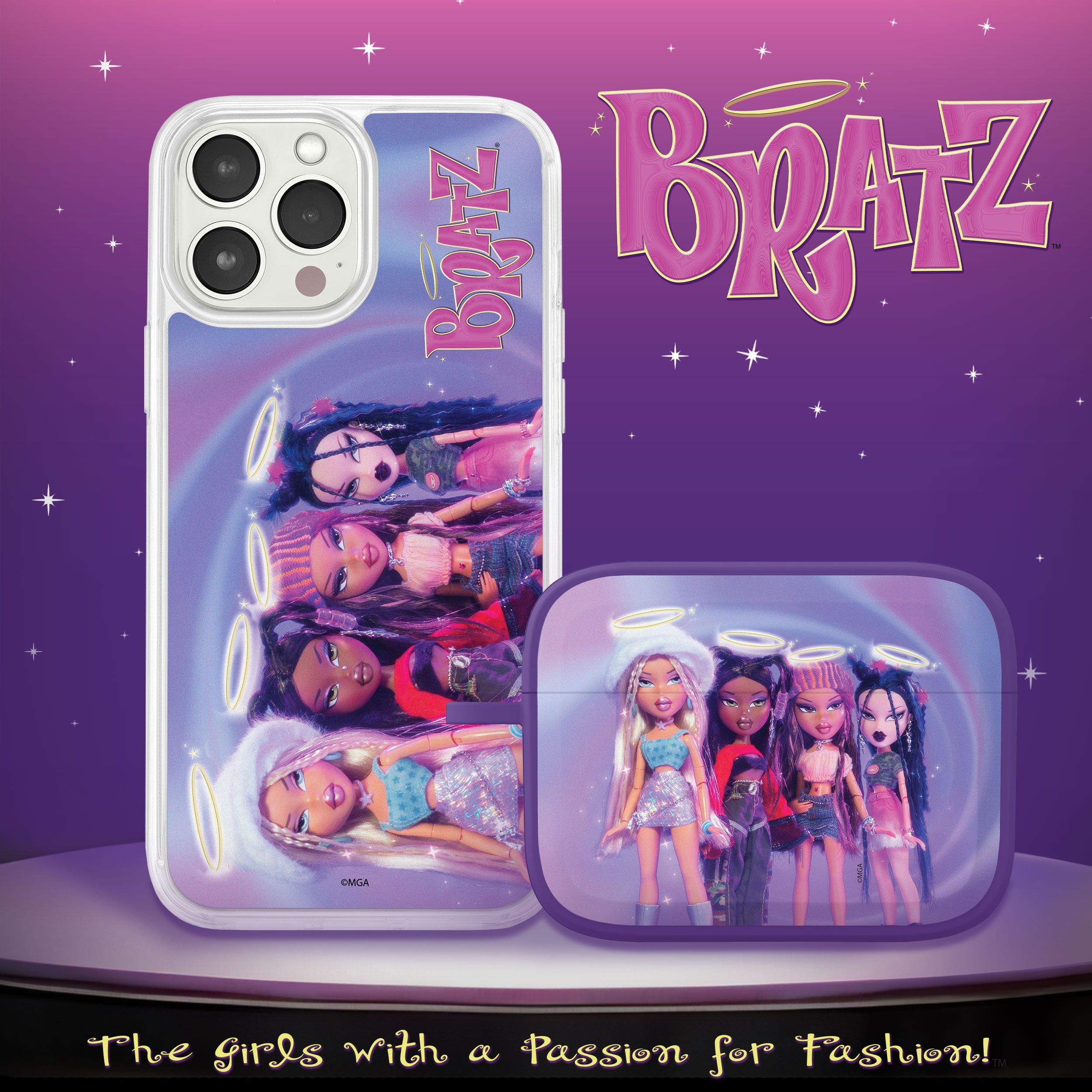 Bratz® Classic HD Apple iPhone 12 Mag-Safe Phone Case and AirPods Pro Combo Package