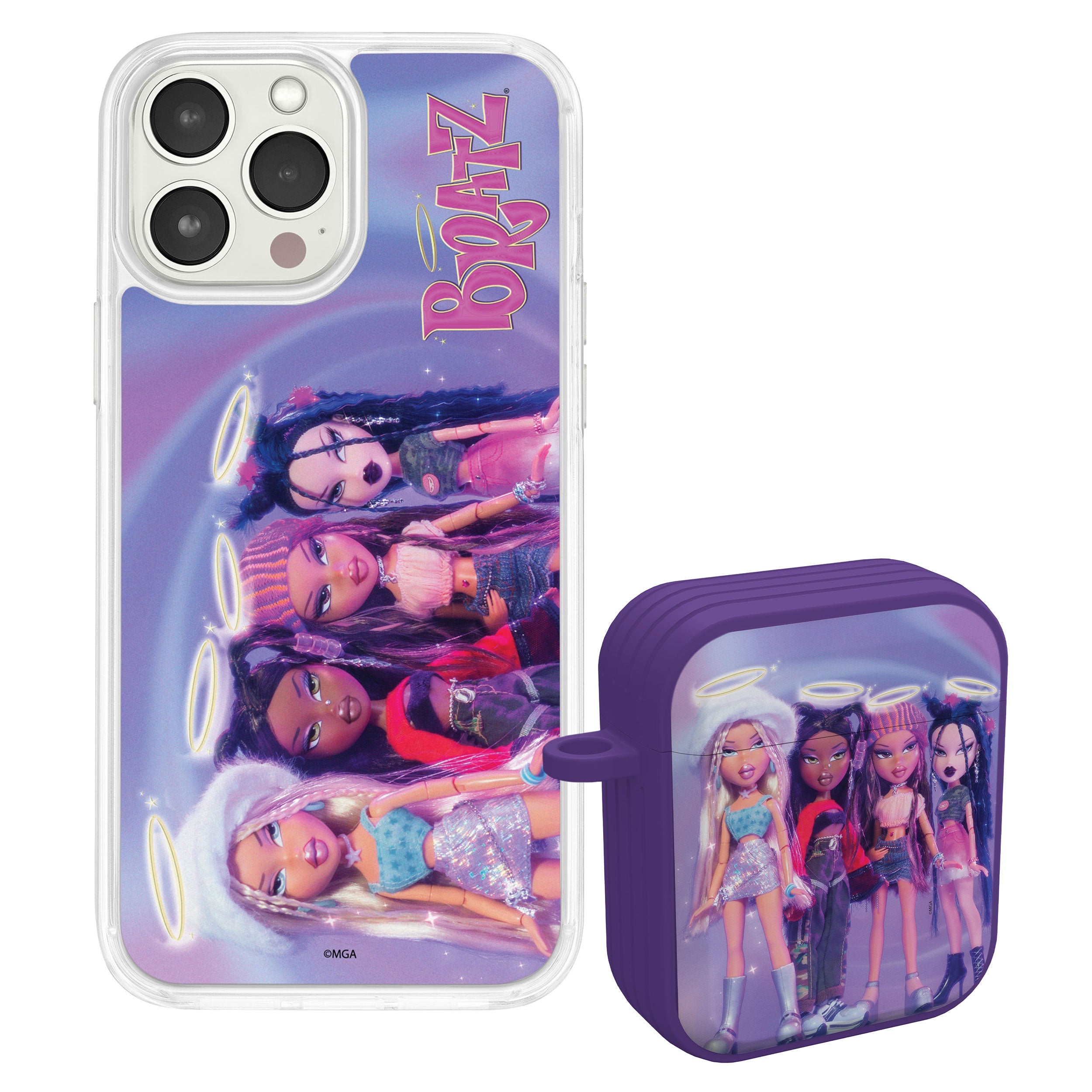 Bratz® Classic HD Apple iPhone 14 Mag-Safe Phone Case and AirPods Gen 1 & 2 Combo Package