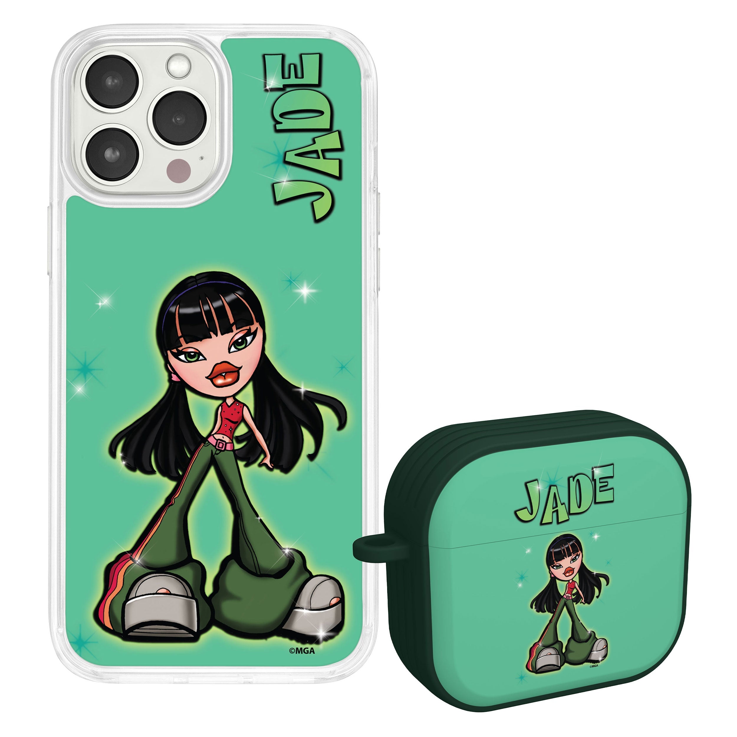 Bratz® Passion For Fashion HD Apple iPhone 14 Mag-Safe Phone Case and AirPods Gen 3 Combo Package
