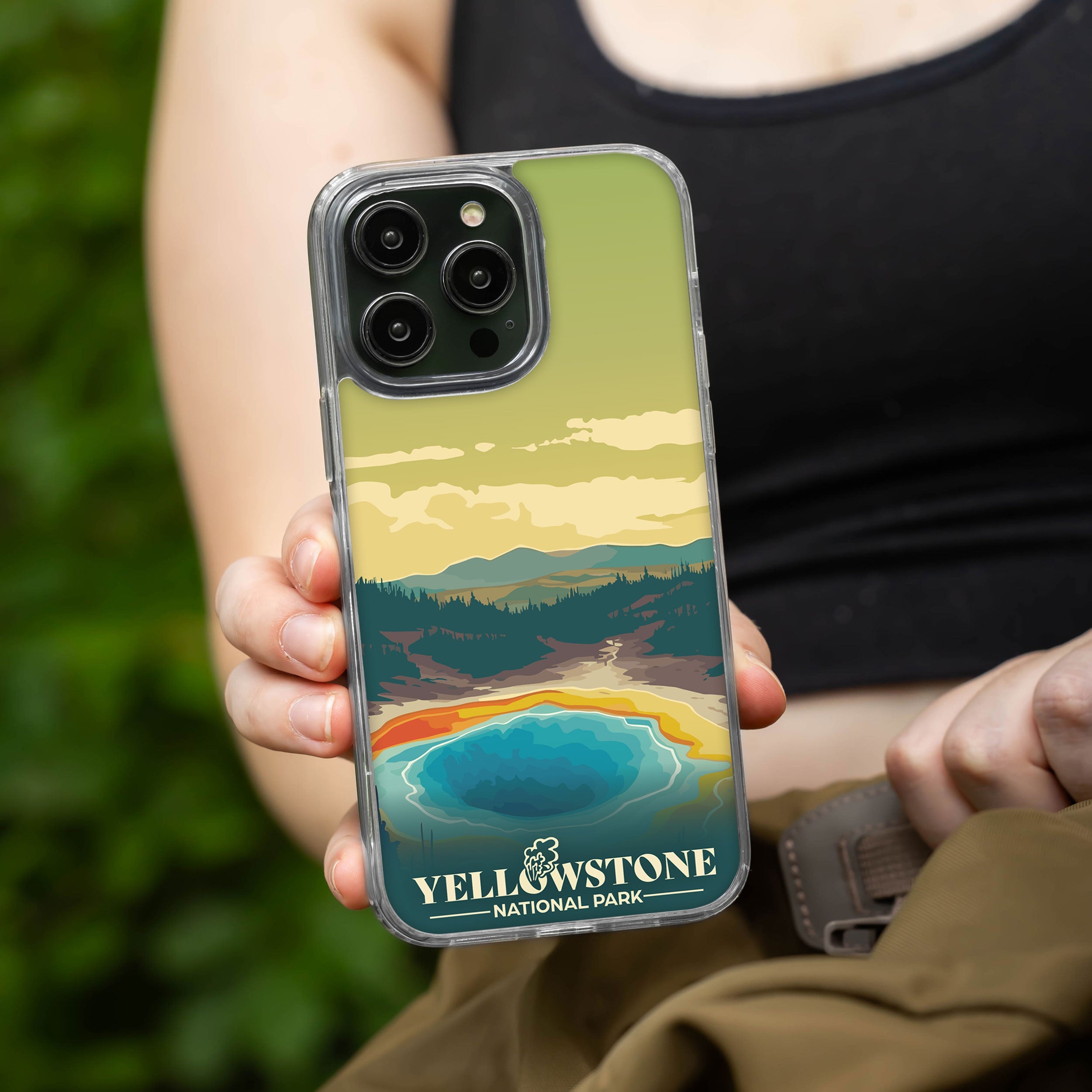 National Parks Yellowstone HD Apple iPhone 14 Series Mag-Safe Phone Case