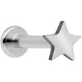 16G 5/16 Star Grade 23 Titanium Internal Thread Labret Tragus