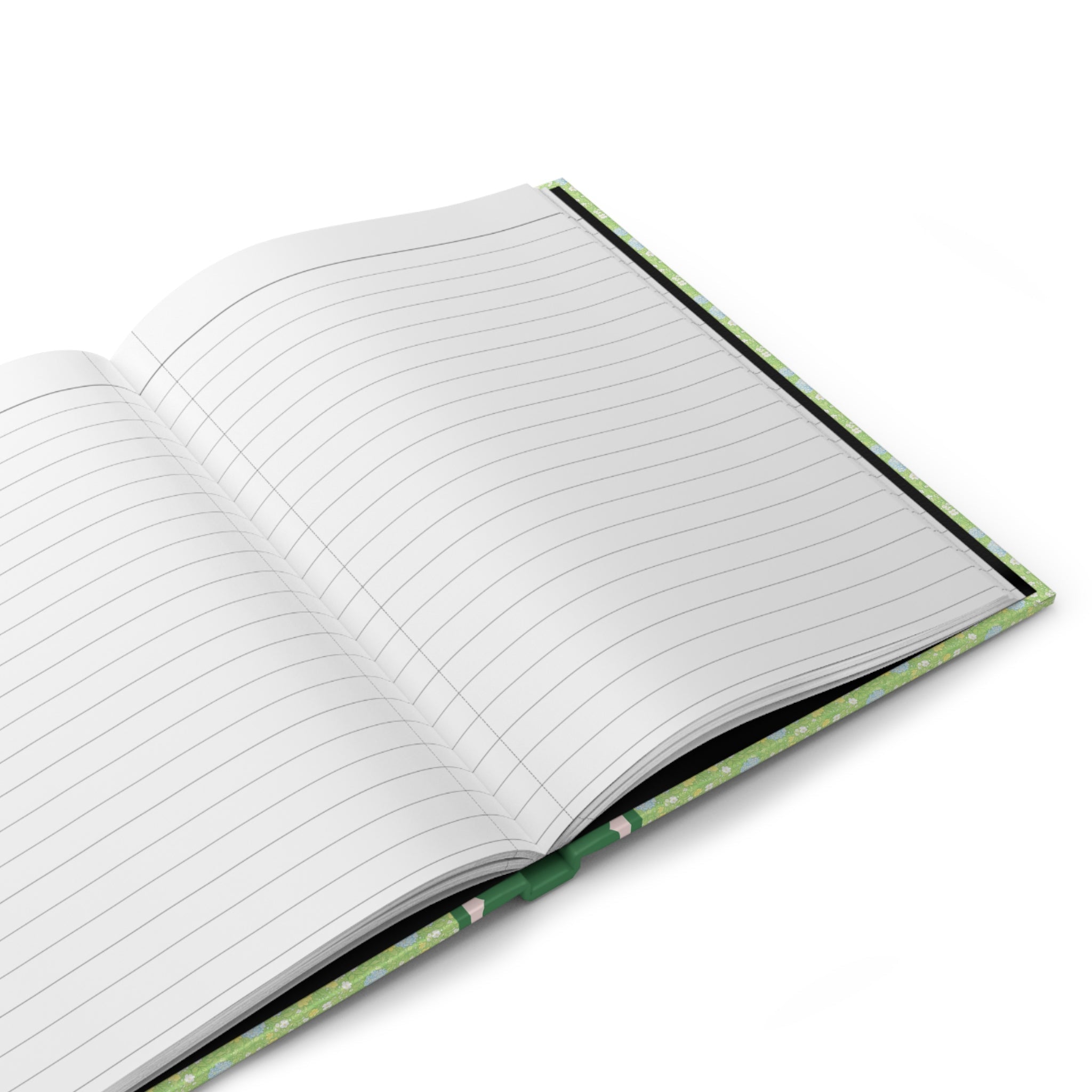70s Aesthetic Green Flower Journal