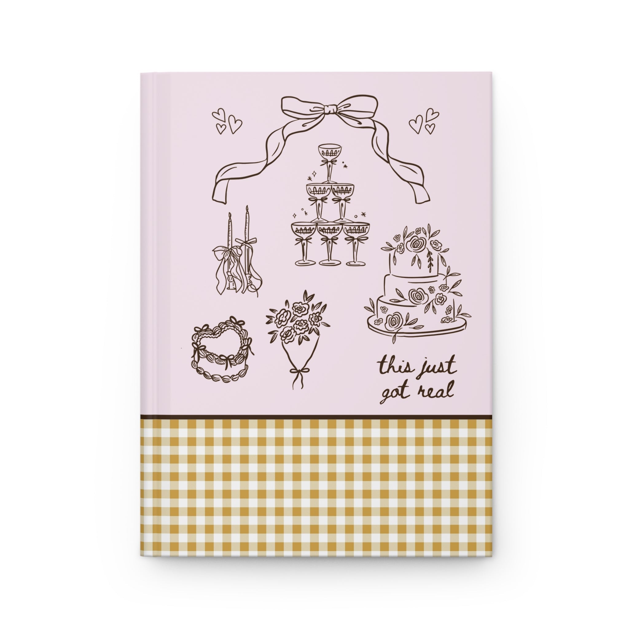 Cute Wedding Notebook: Pink