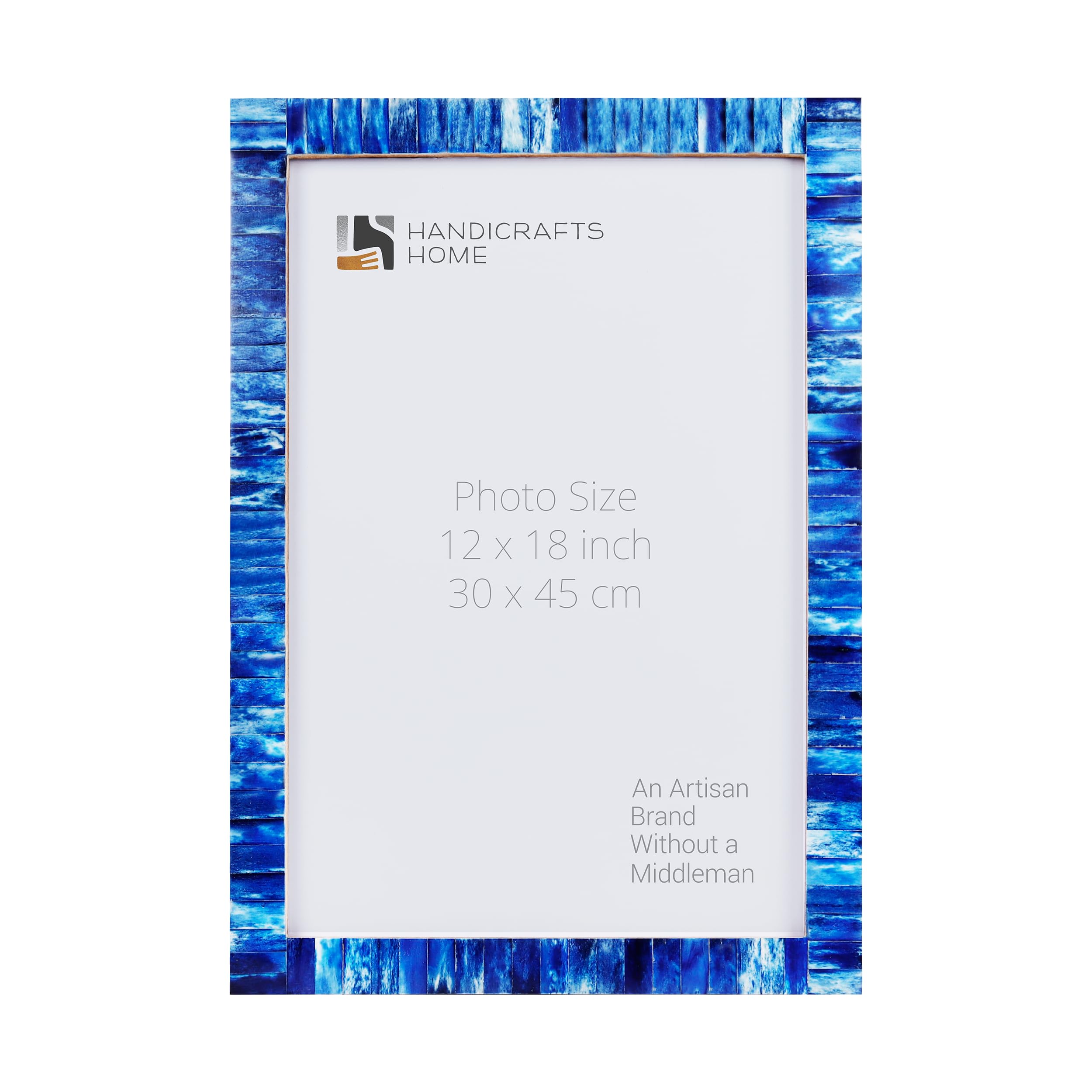 Poster Frames Classic Collection Bone Inlay, Blue, 6 Sizes