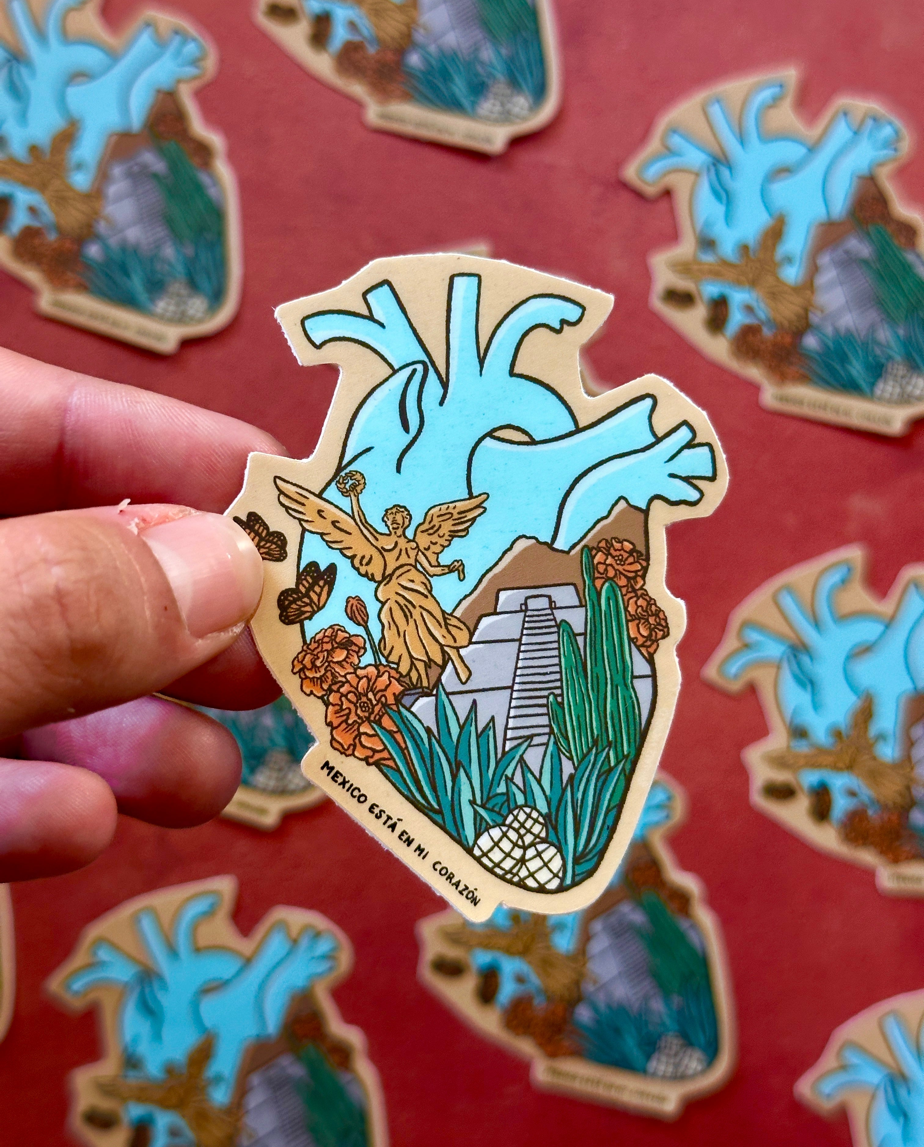 Mexico Corazon Sticker