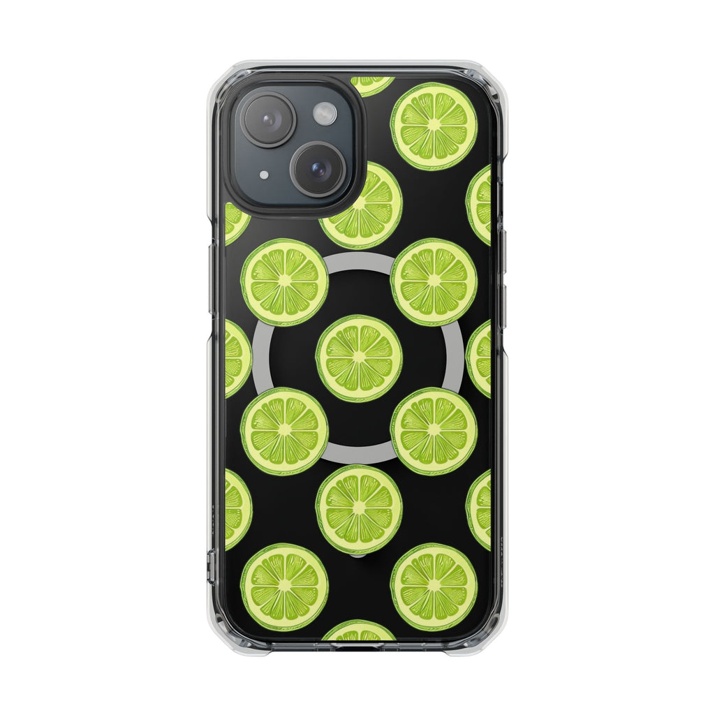 Lime Slice Magnetic Clear Phone Case