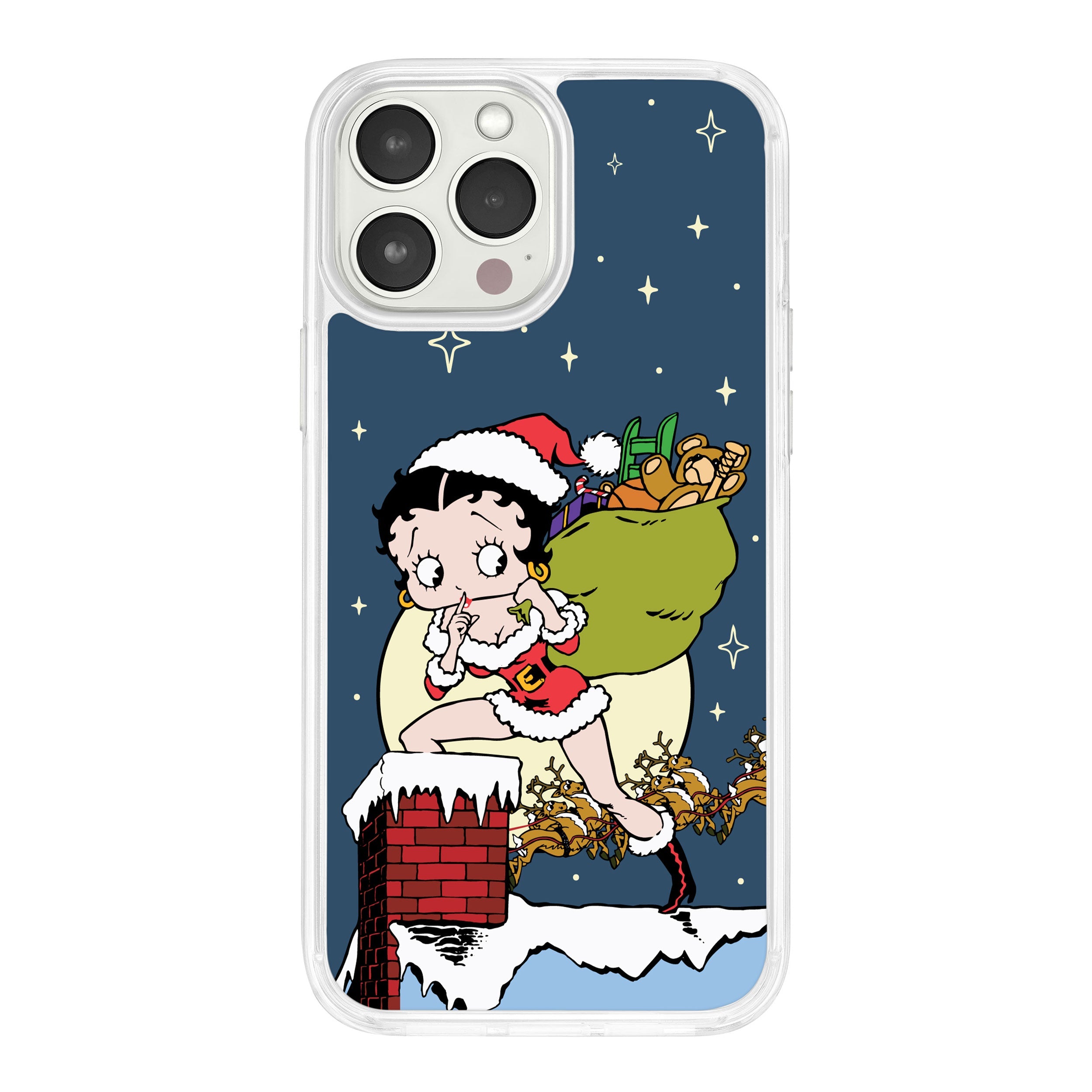 Betty Boop Happy Holidays HD Apple iPhone 16 Mag-Safe Phone Case