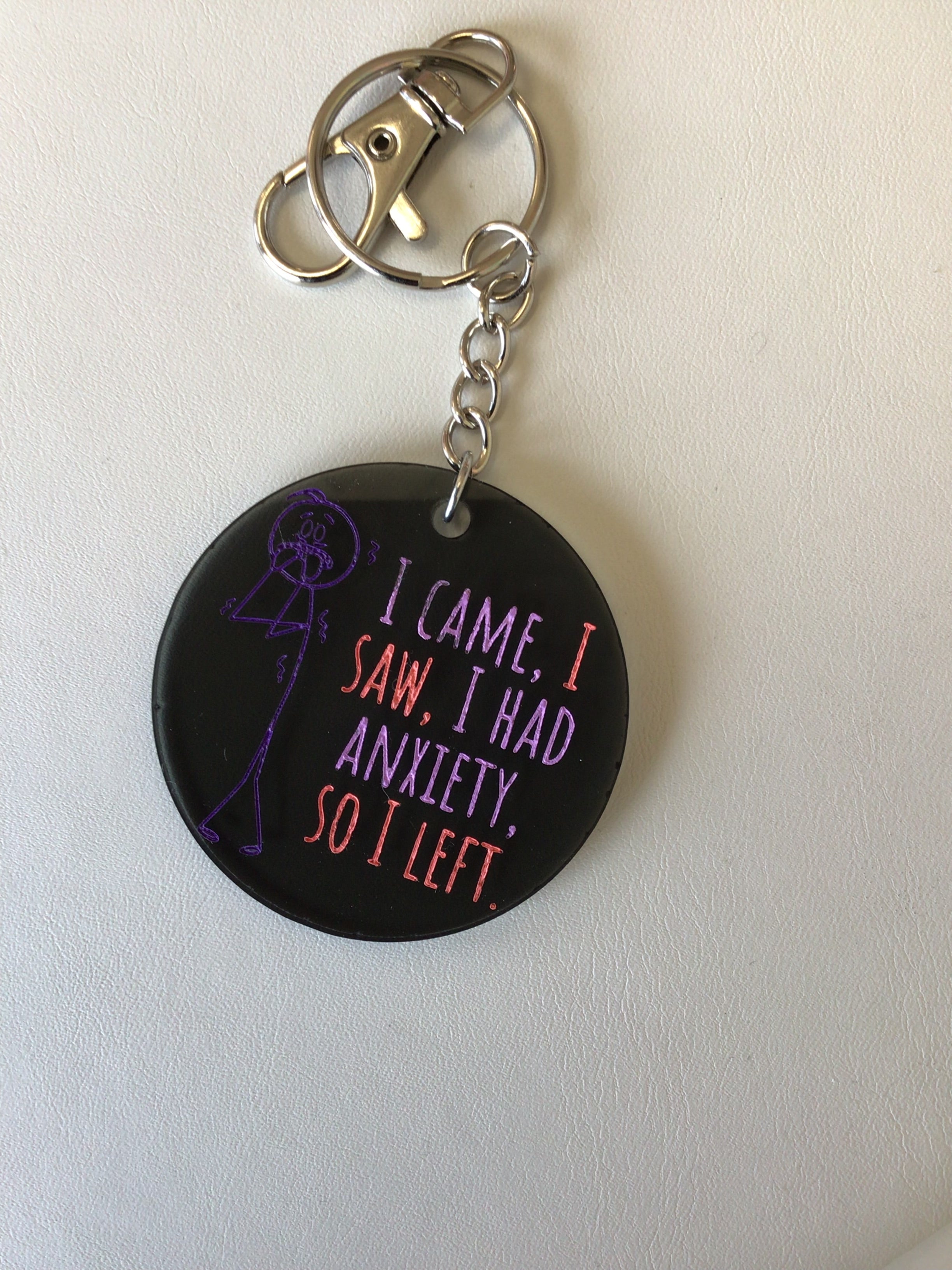 I Came, I Saw… Keychain