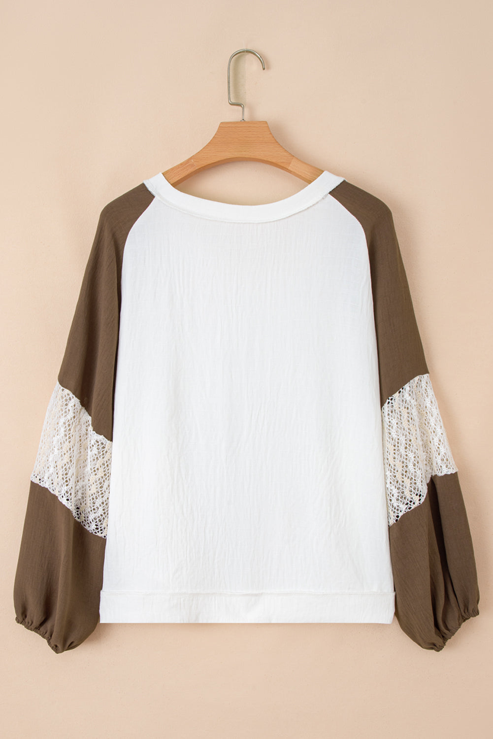 Julietta Patchwork Balloon Sleeve Blouse