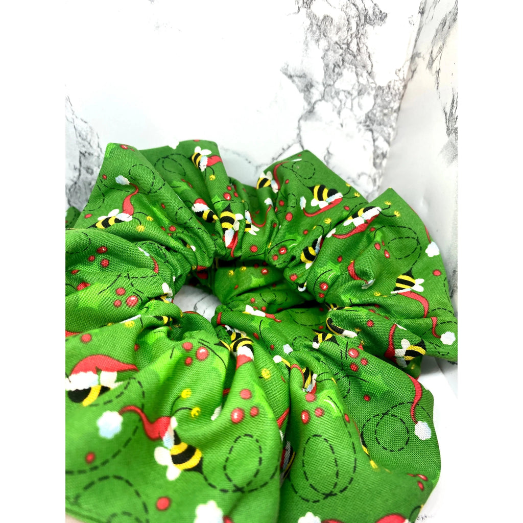 Christmas Bee Scrunchie