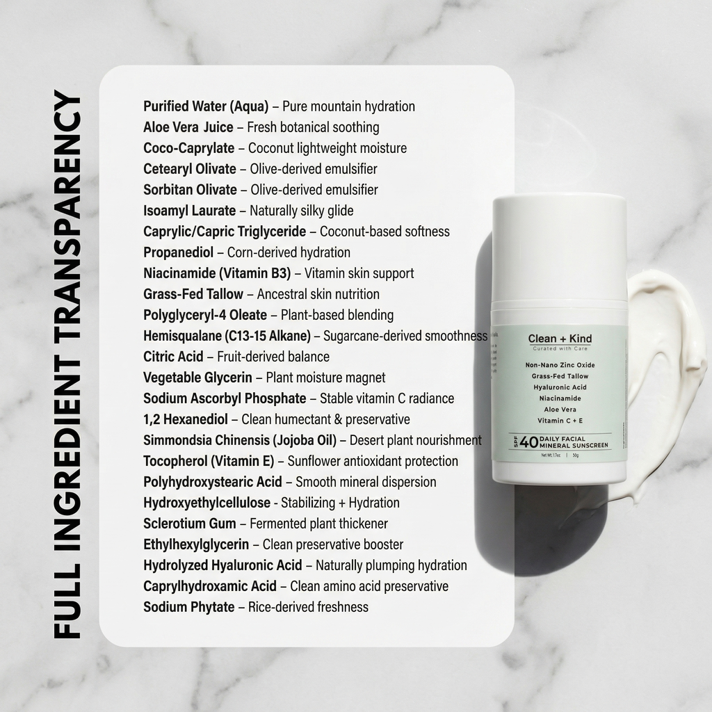 Untinted Daily Moisturizing Sunscreen – SPF 40