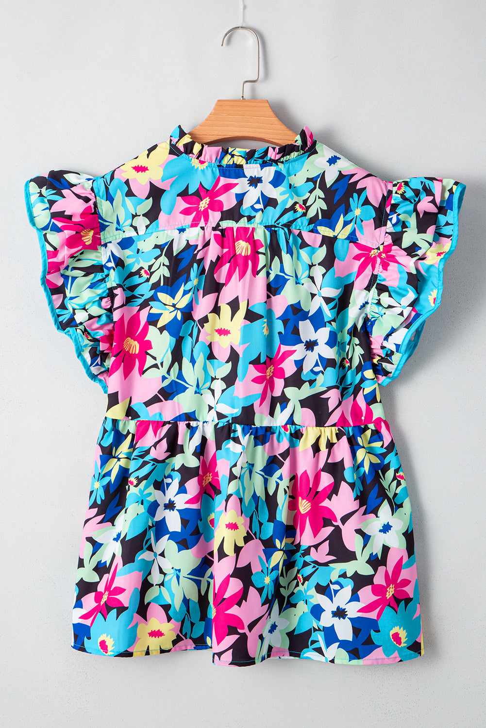 Dani Sleeve Tied Notched Blouse