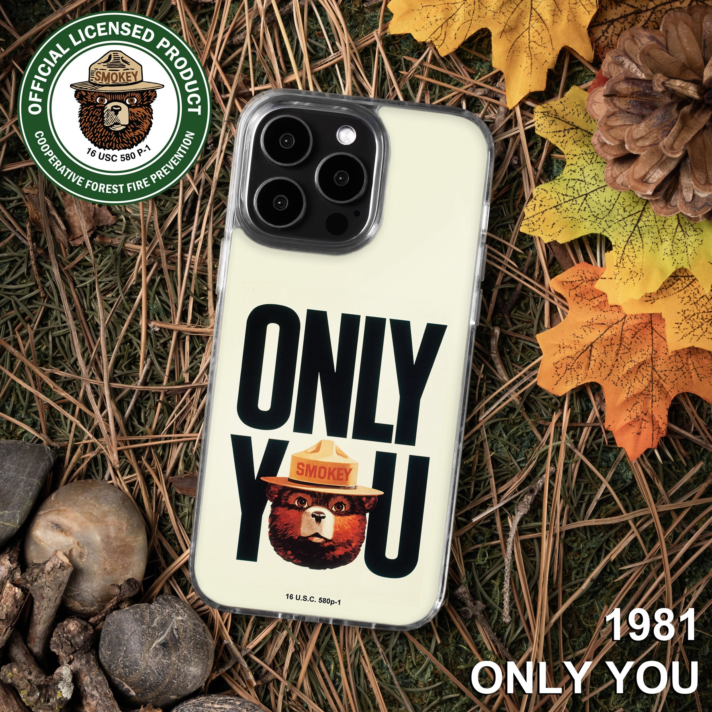Smokey Bear Classic HD Apple iPhone 13 Series Mag-Safe Phone Case
