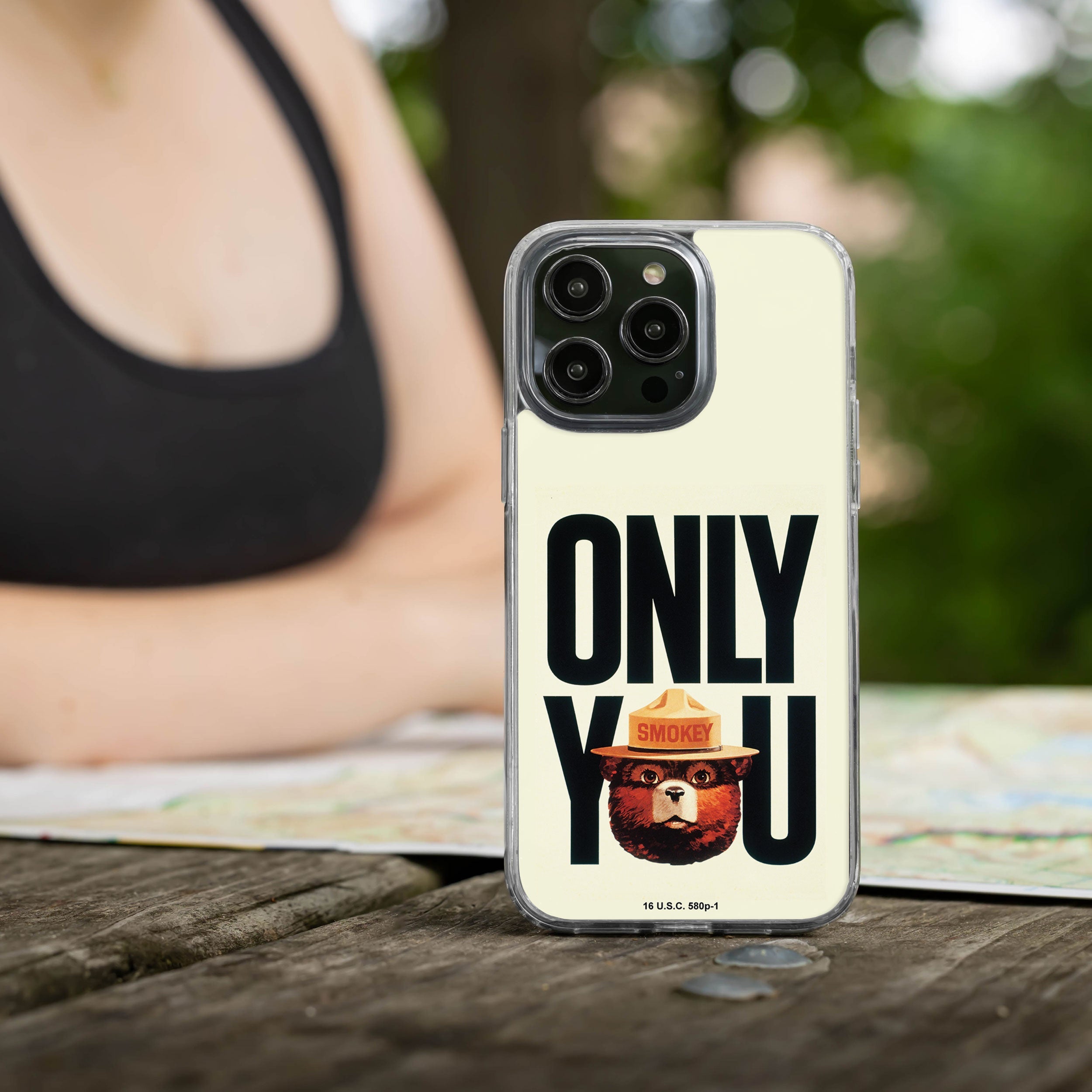 Smokey Bear Classic HD Apple iPhone 14 Series Mag-Safe Phone Case