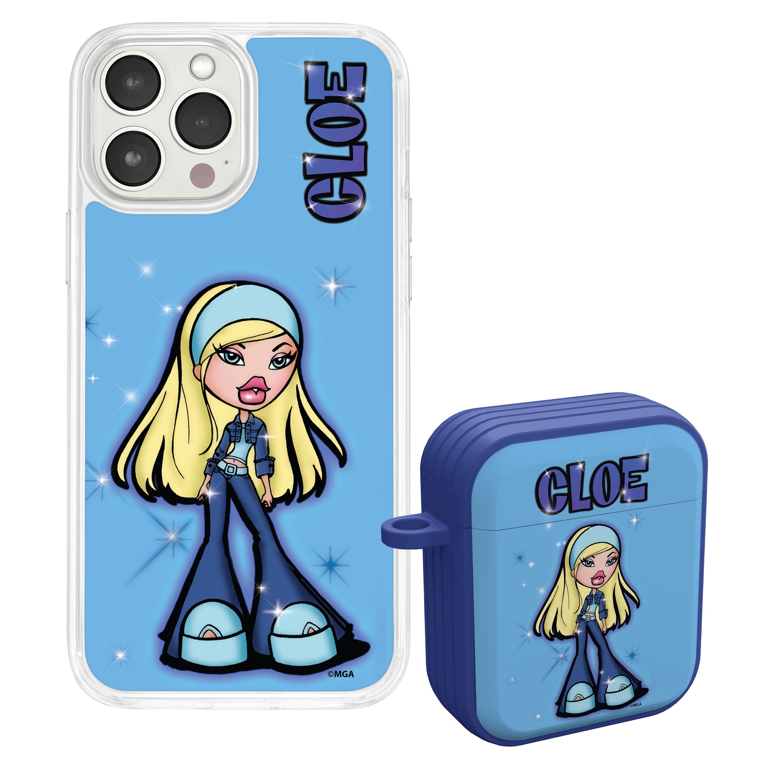Bratz® Passion For Fashion HD Apple iPhone 15 Mag-Safe Phone Case and AirPods Gen 1 & 2 Combo Package