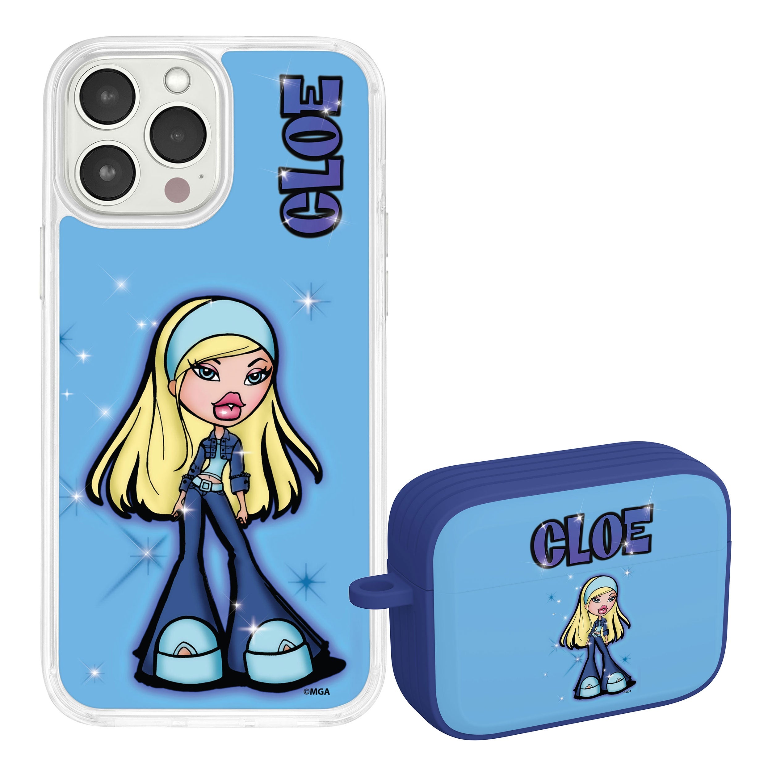 Bratz® Passion For Fashion HD Apple iPhone 14 Mag-Safe Phone Case and AirPods Pro Combo Package