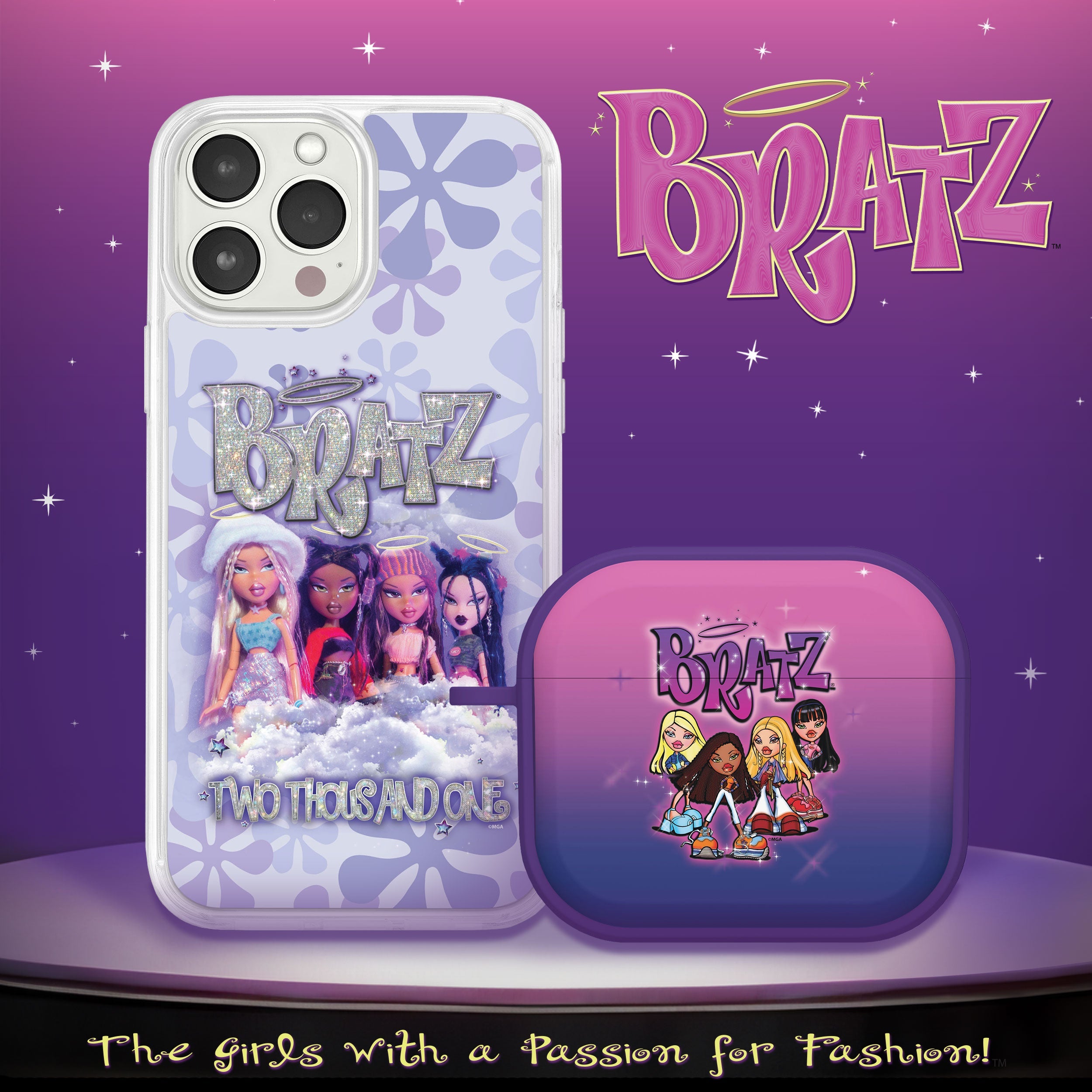 Bratz® Classic HD Apple iPhone 14 Mag-Safe Phone Case and AirPods Gen 3 Combo Package