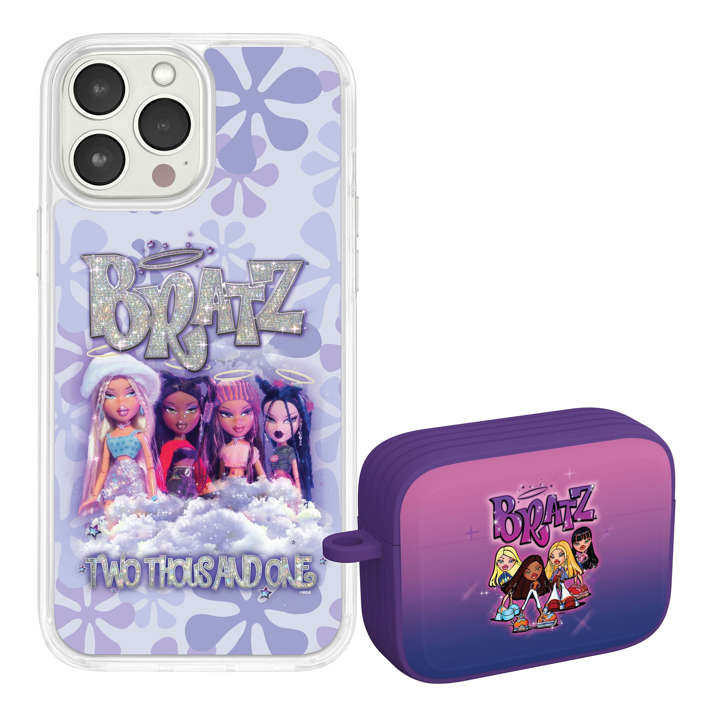 Bratz® Classic HD Apple iPhone 14 Mag-Safe Phone Case and AirPods AirPods Pro Combo Package