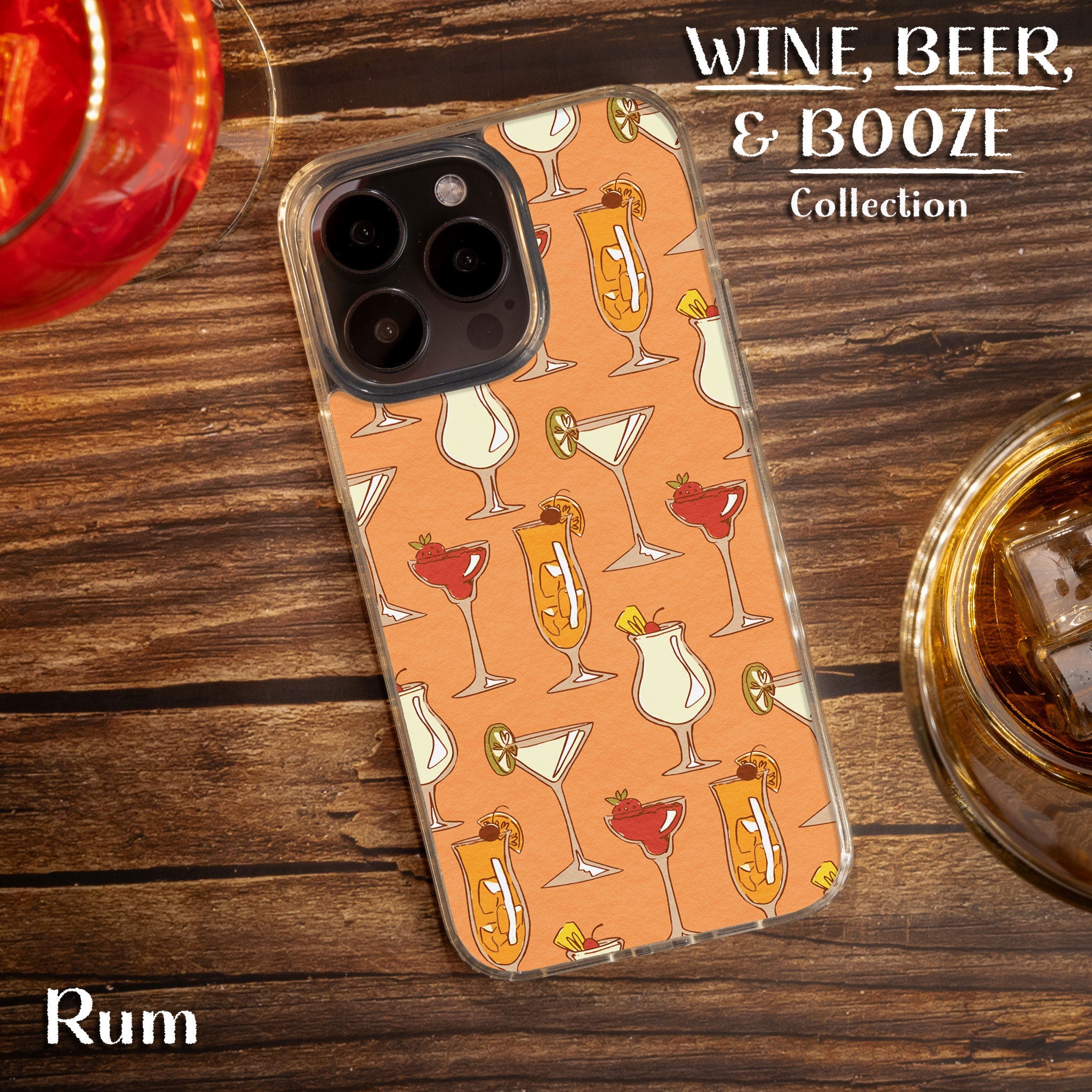 Wine, Beer, & Booze HD Apple iPhone 11 Series Phone Case