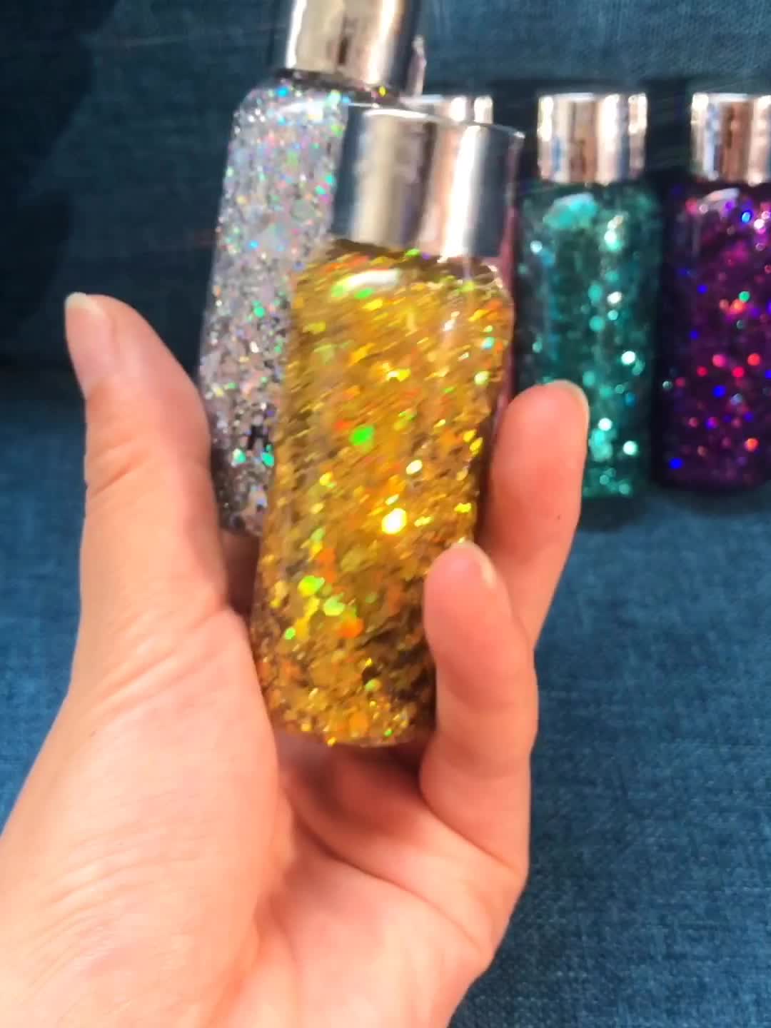 HANDAIYAN Mermaid Scale Face Body Sequins Body Lotion Glitter Cream Eye Shadow Colorful Polarized Stage Makeup