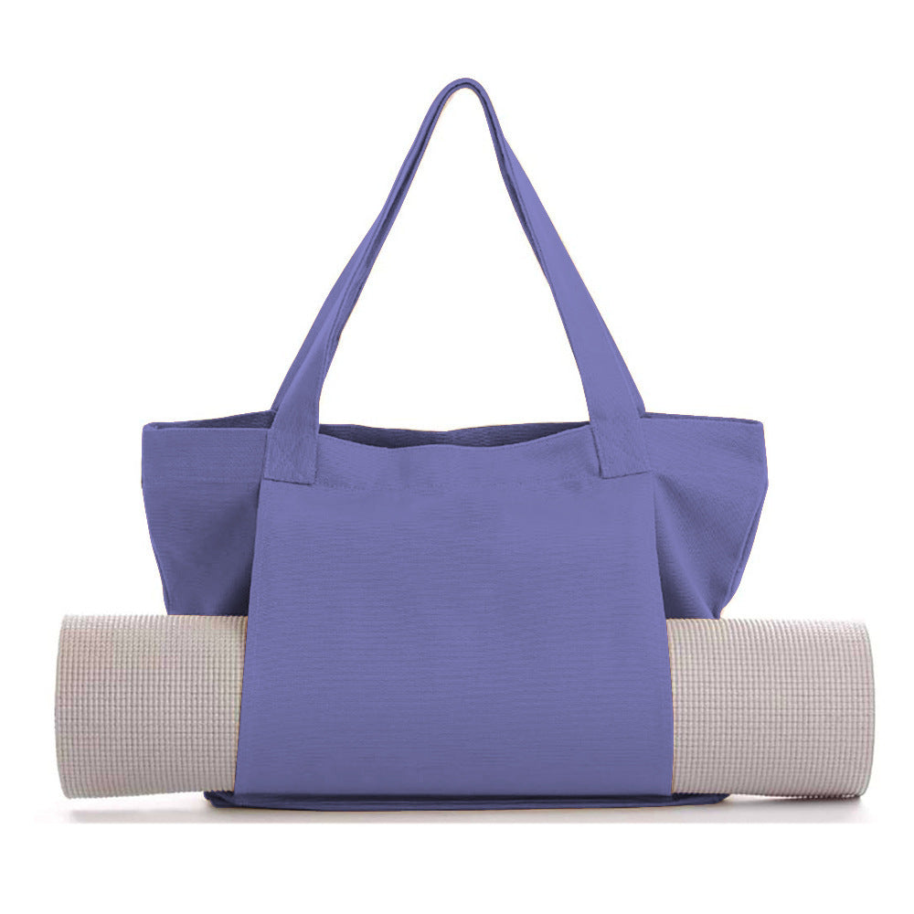 Women's Large Canvas Yoga Tote Bag – Shoulder & Handheld Organizer | Multiple Colors