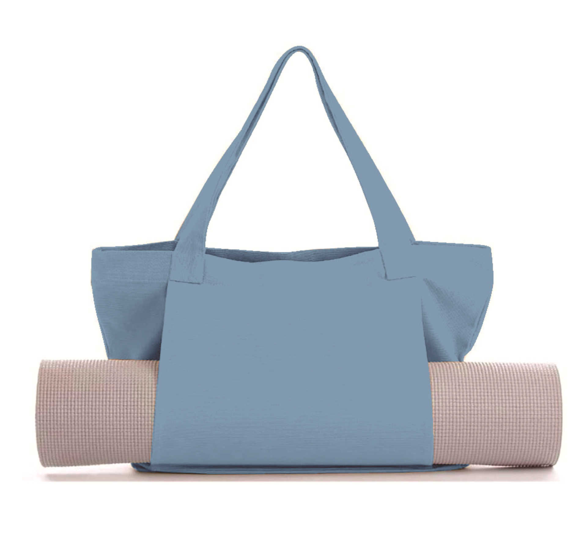 Women's Large Canvas Yoga Tote Bag – Shoulder & Handheld Organizer | Multiple Colors