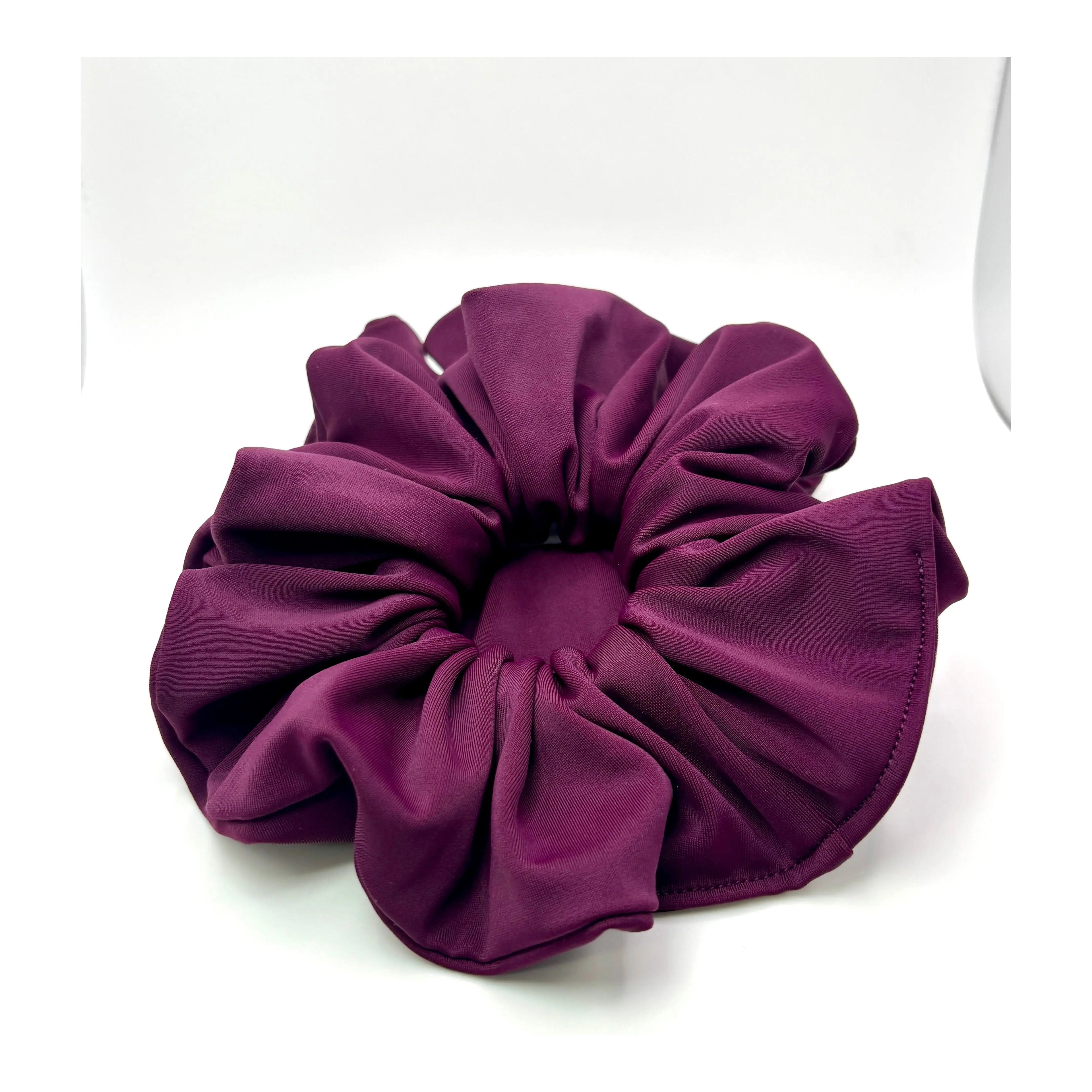 Plum Spandex Scrunchie