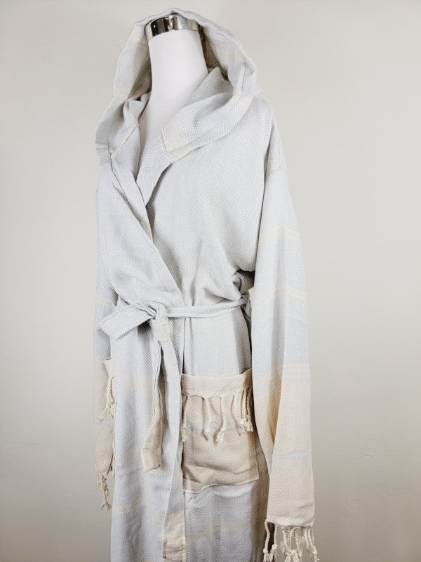 Unisex Robe, Beach or spa Robe with pockets - Ligh
