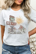 Route 66 Motel Vacancy Road Trip Graphic Tee T-Shirt