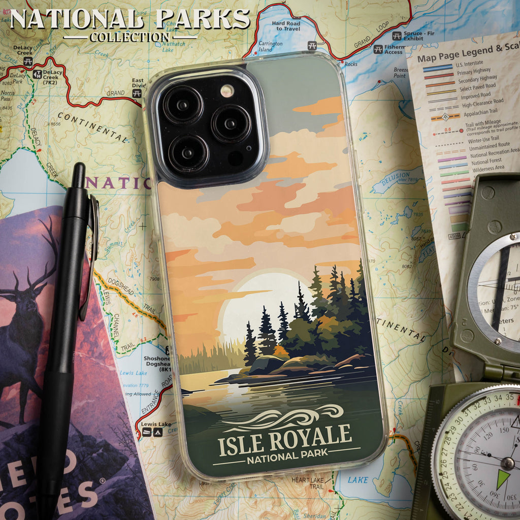 National Parks Isla Royale HD Apple iPhone 14 Series Mag-Safe Phone Case
