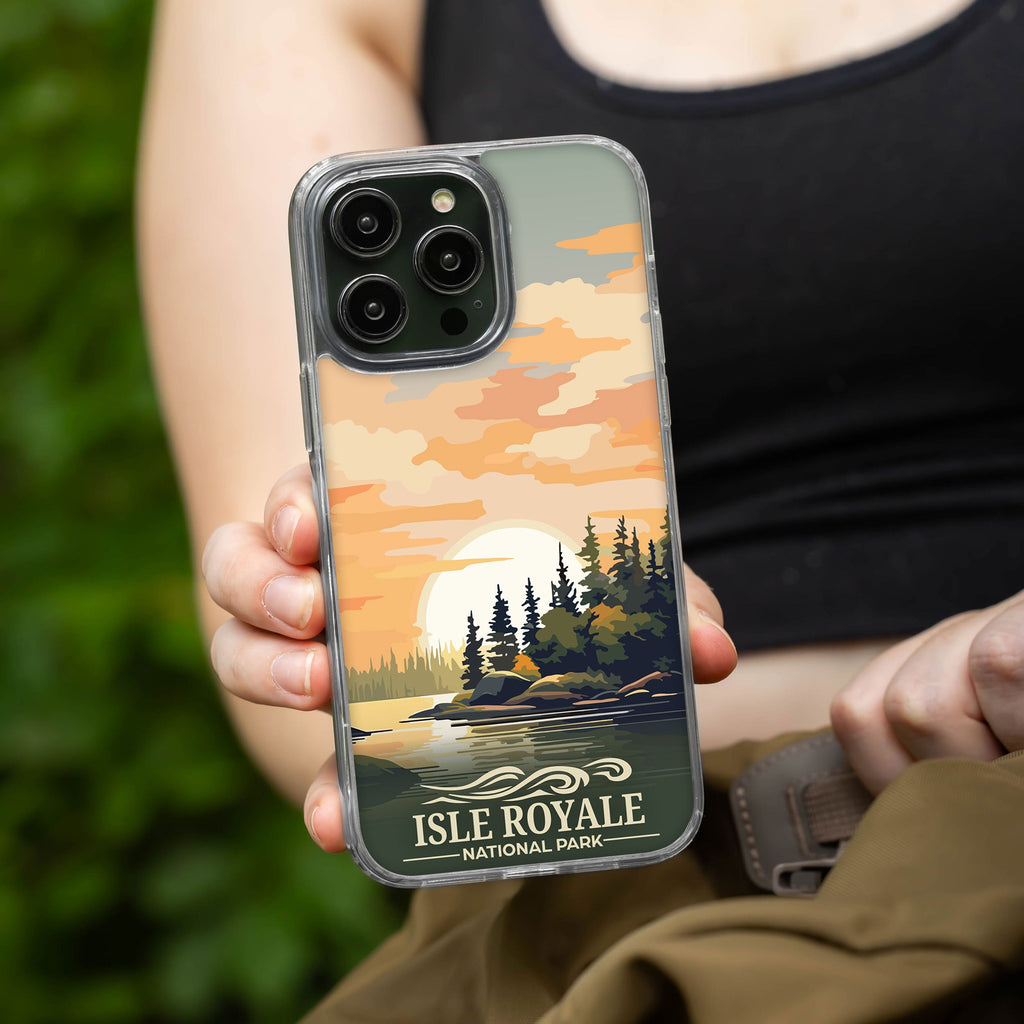 National Parks Isla Royale HD Apple iPhone 14 Series Mag-Safe Phone Case