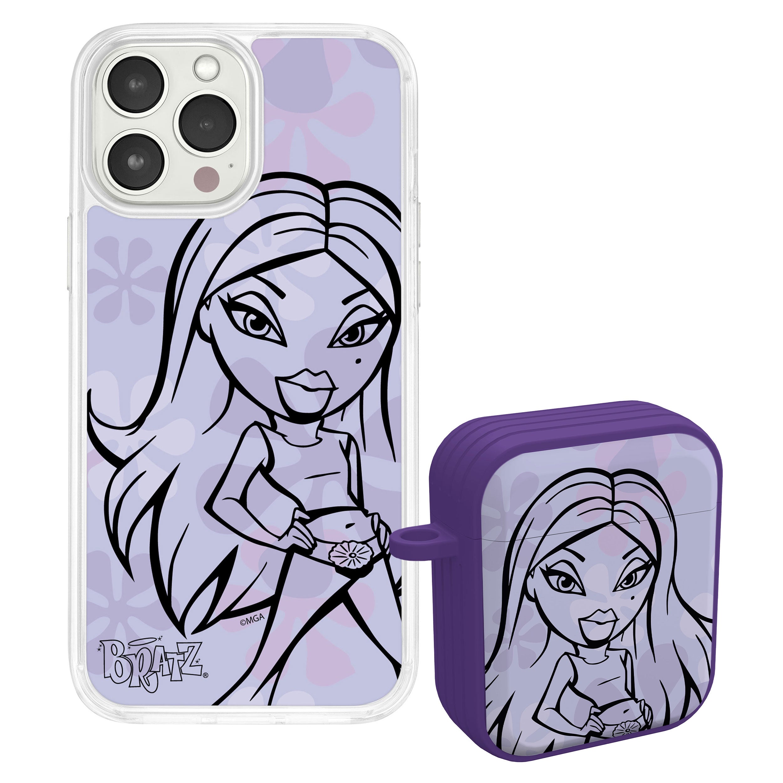 Bratz® Passion For Fashion HD Apple iPhone 15 Mag-Safe Phone Case and AirPods Gen 1 & 2 Combo Package