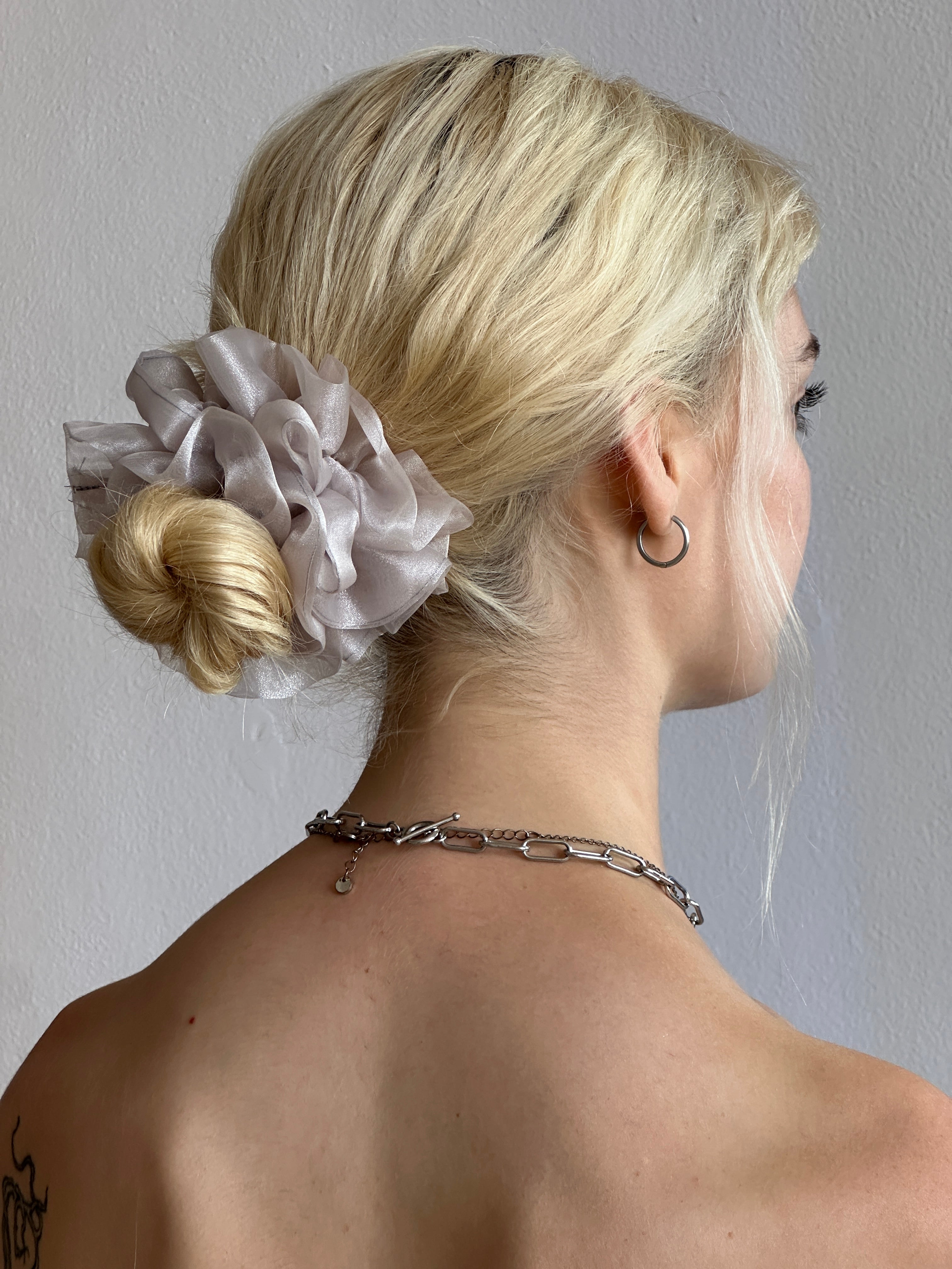 Cloud Ruffle Scrunchie
