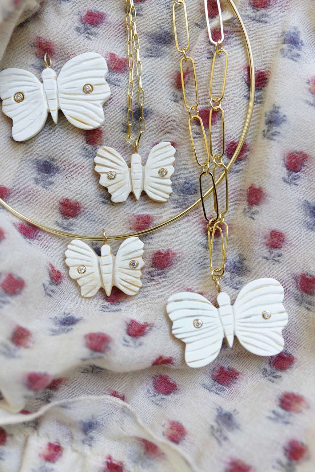 Butterfly Horn Embellished Charm