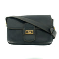 Celine Vintage Black Leather Shoulder Bag #9396