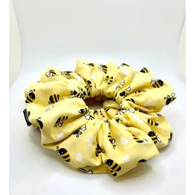 Yellow Bee Summer Scrunchie