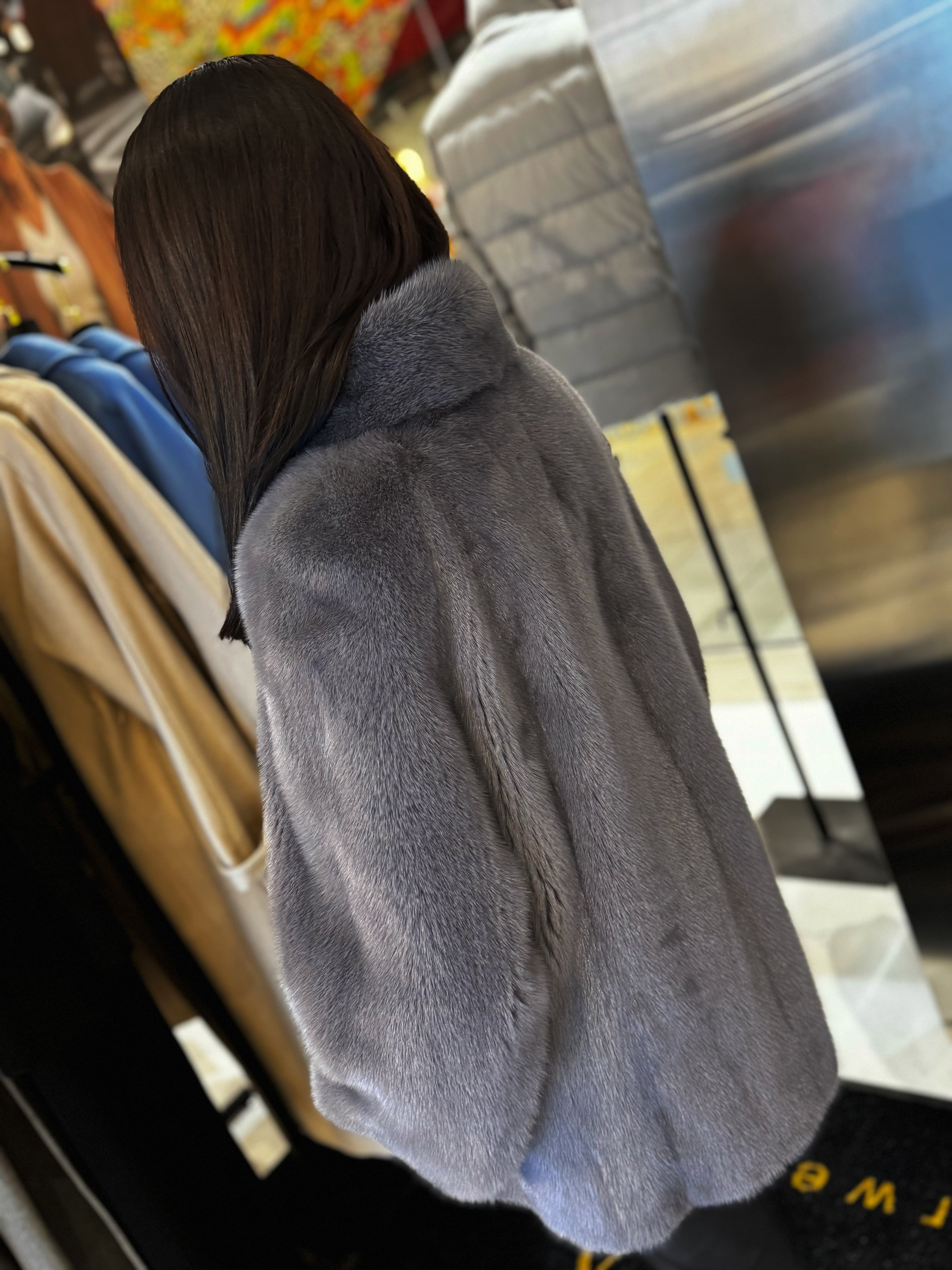 Genuine Scandinavian Mink Fur Coat