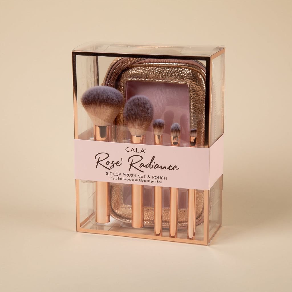 Rose Radiance Make Up Face & Eye Brush Set