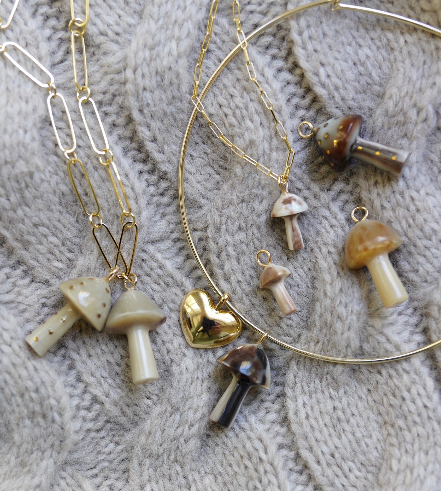 Mushroom Dark Horn Charm