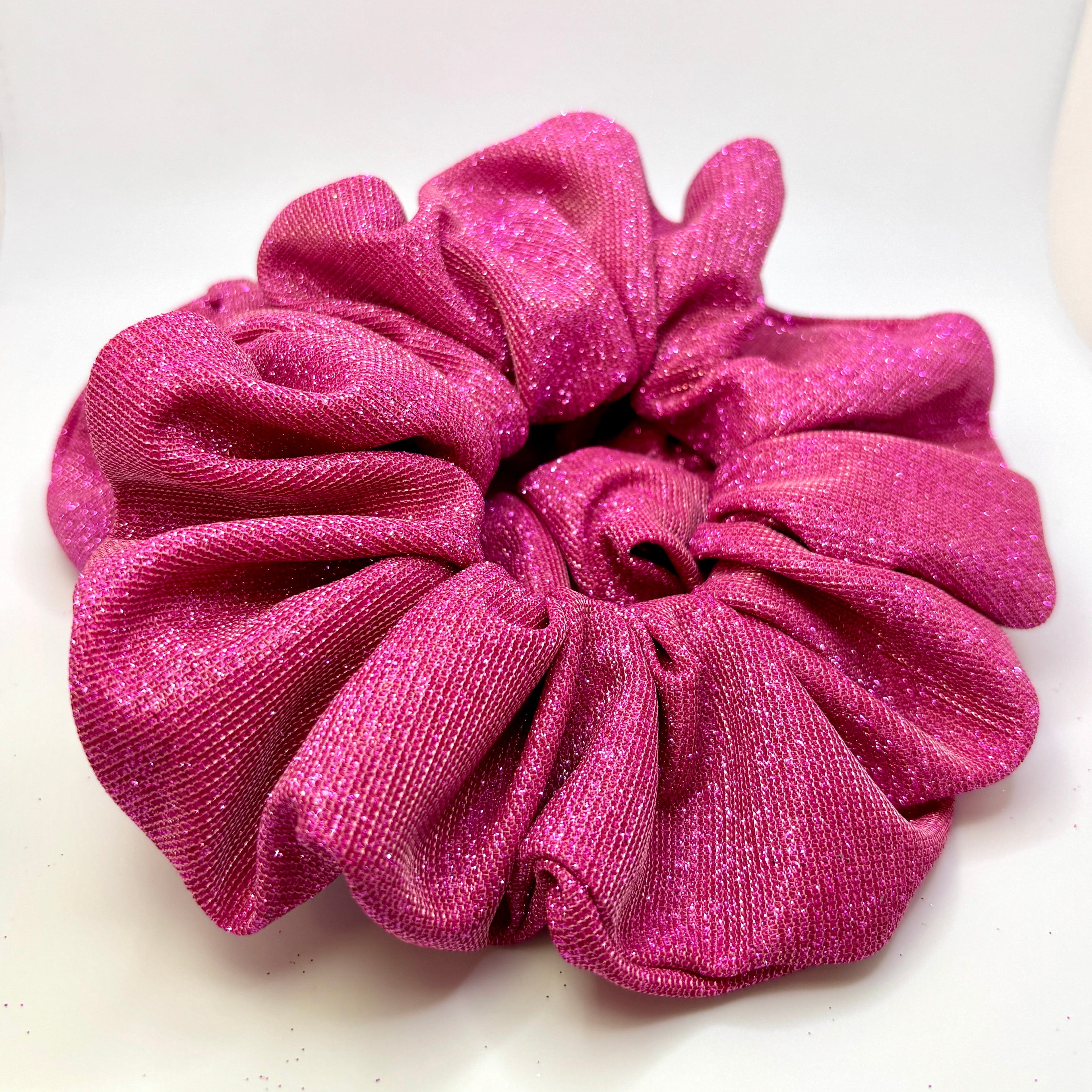 Pink Sparkle Scrunchie