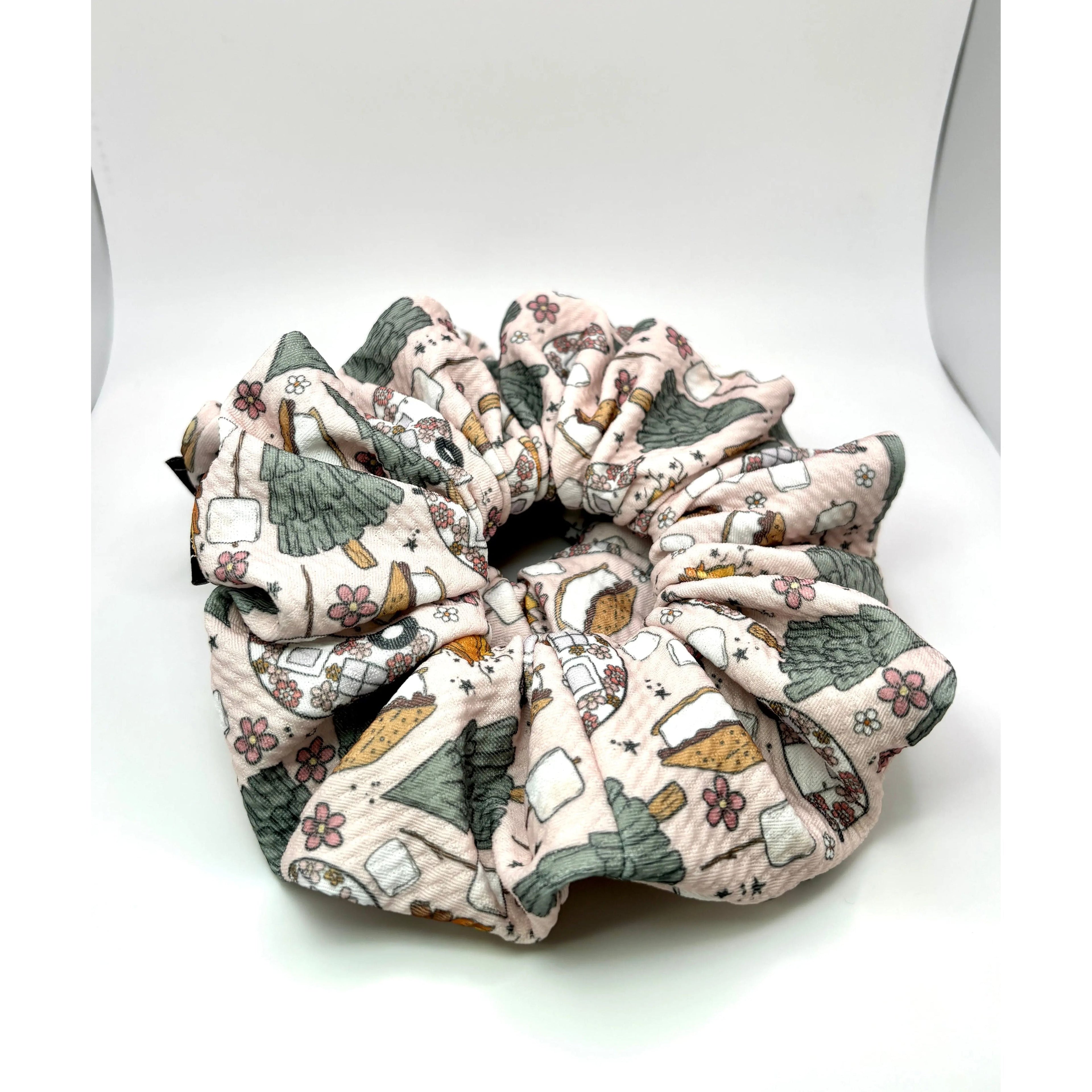 S'mores Camping Summer Bullet Scrunchie