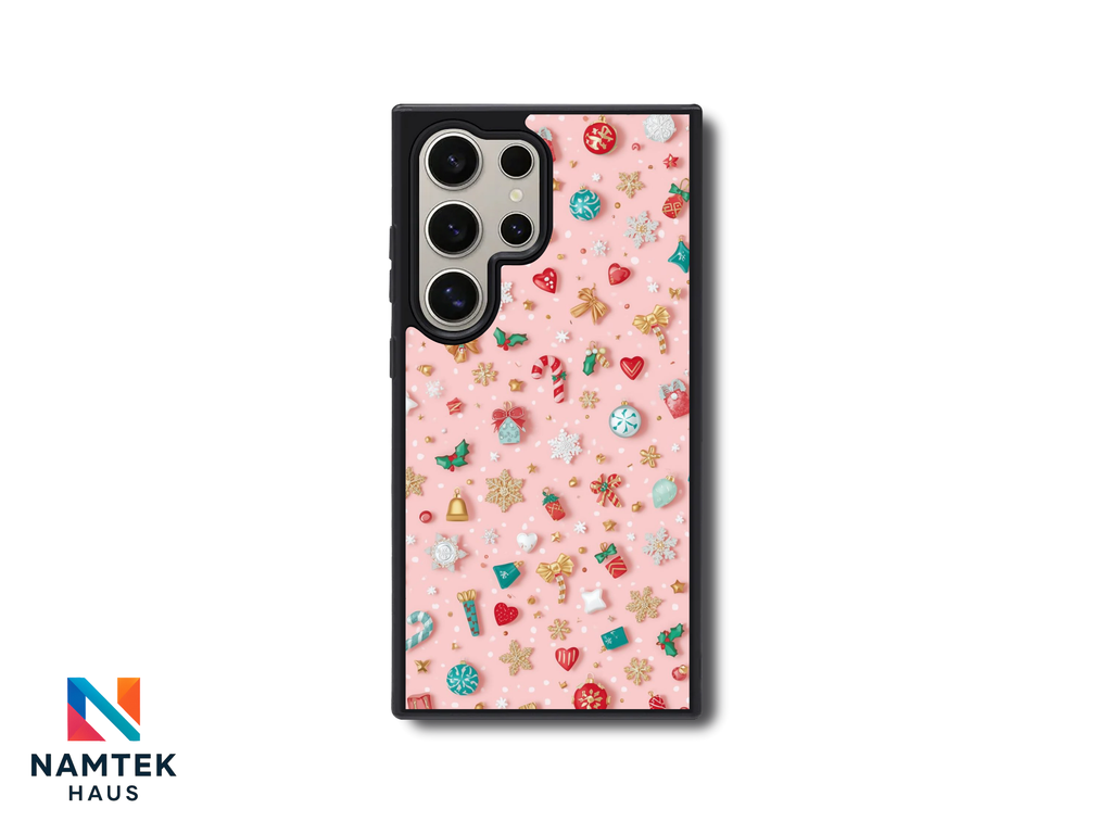 Candy Lane Christmas Aesthetic Pink Holiday Phone Case
