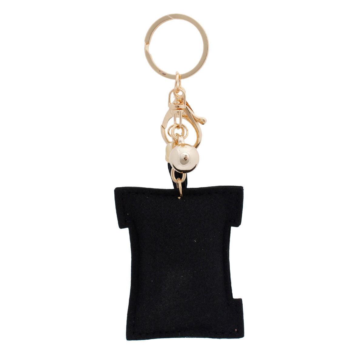 Keychain Bag Charm Black Stylish Accessory