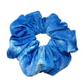 Blue Tie Dye Ribbed Scrunchie