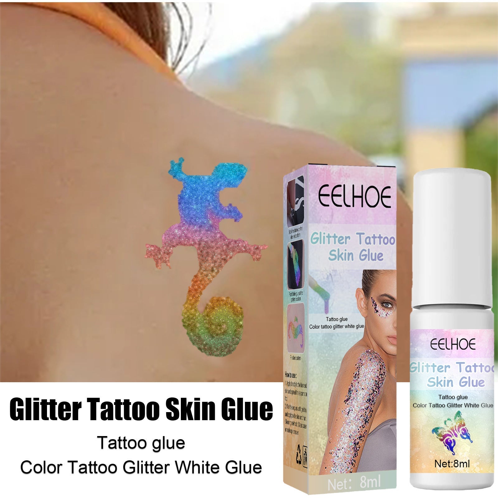 Flash Tattoo Skin Glue Painting Eye Makeup Glitter Glitter Face Body Skin Tattoo Glue