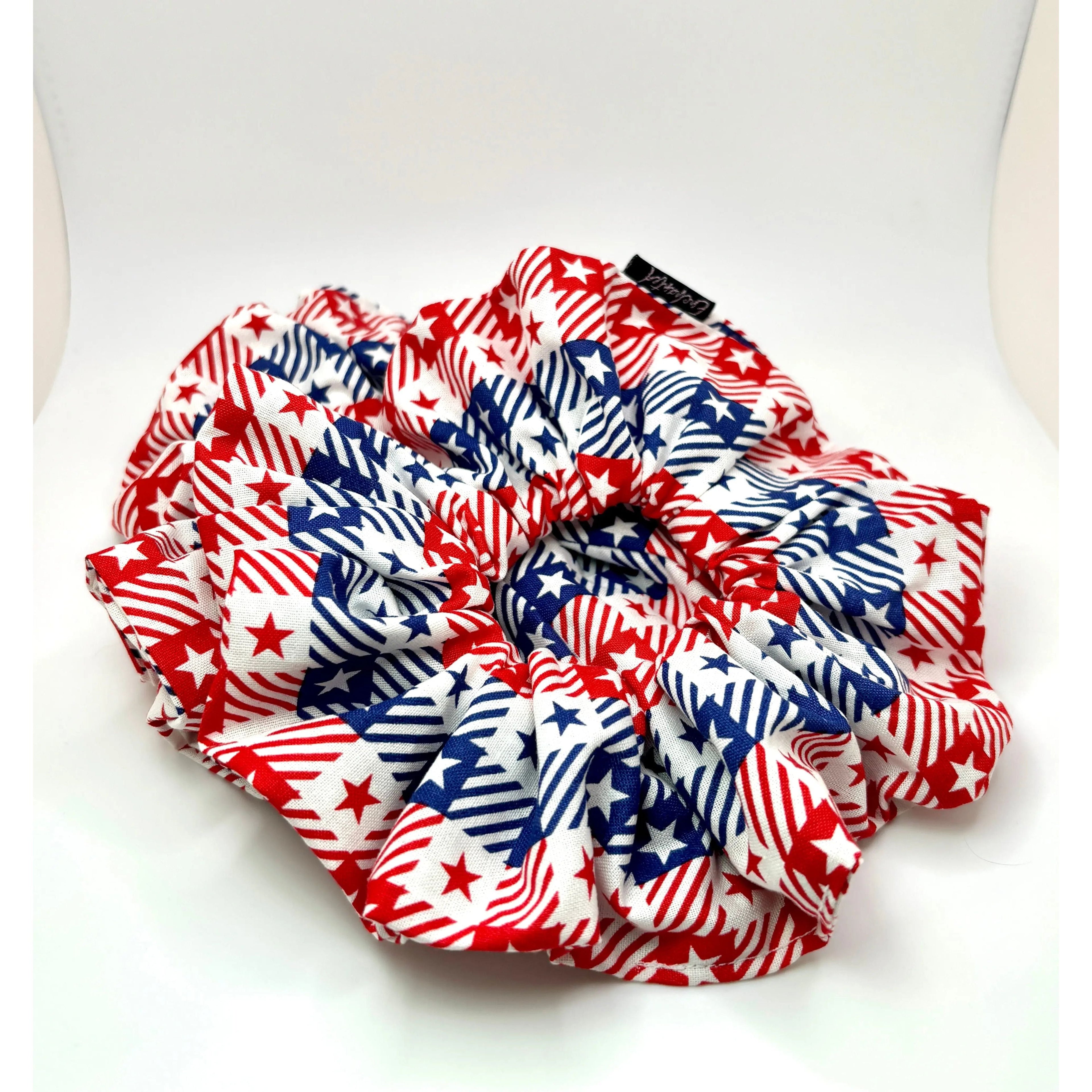 Gingham Stars Scrunchie