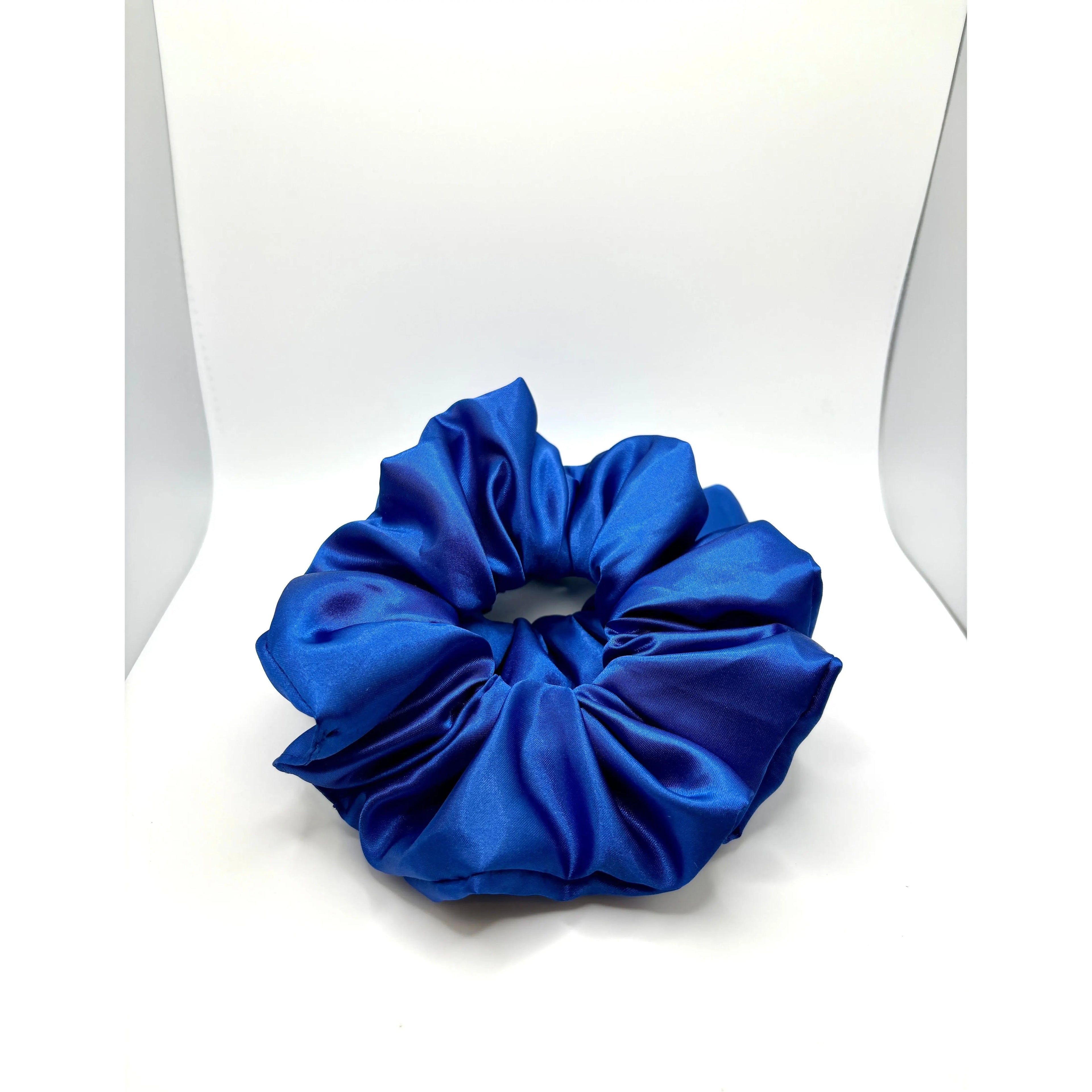 Royal Blue Silk Scrunchie