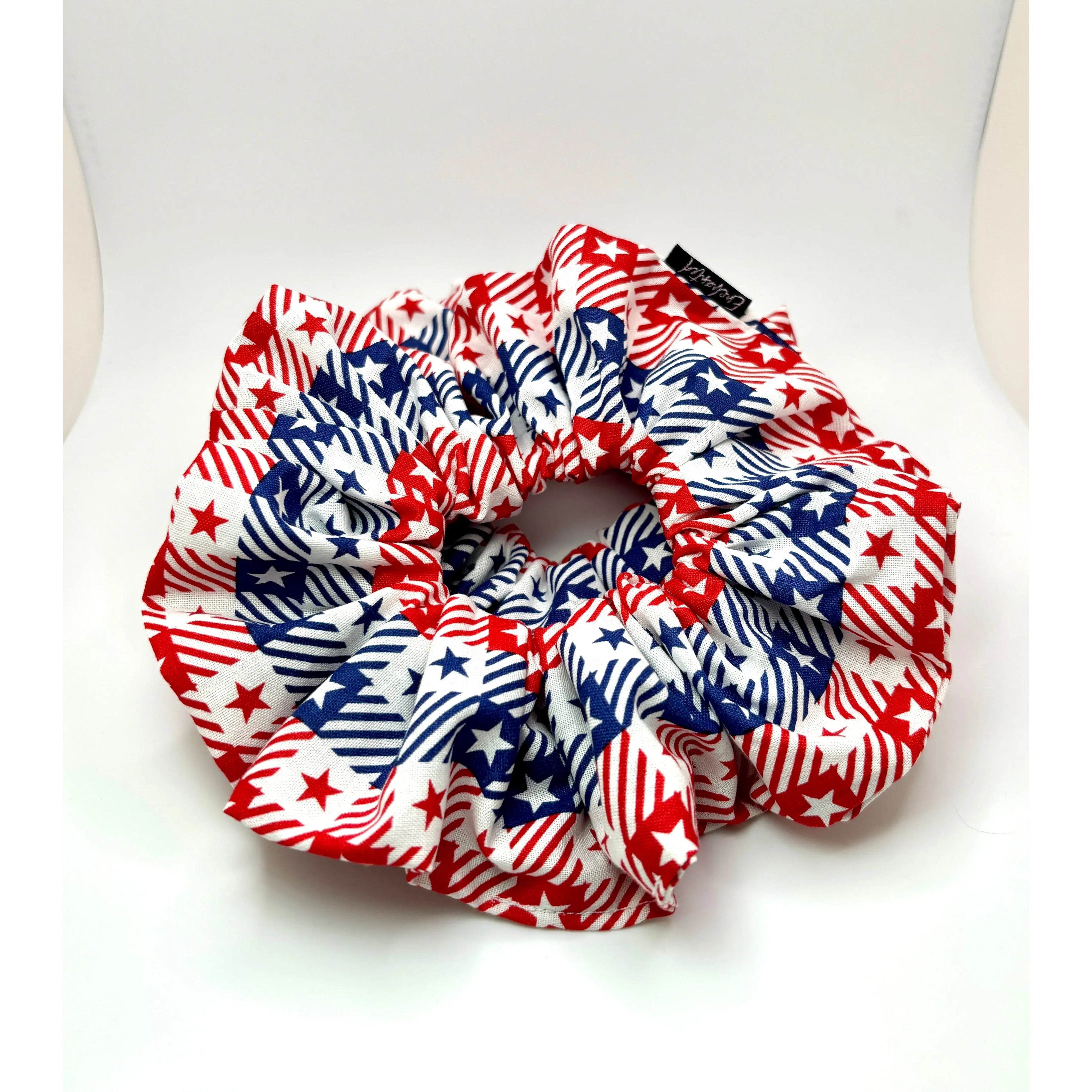 Gingham Stars Scrunchie